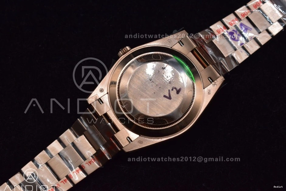 Steel Roman Markers Green on Bracelet DayDate V2 GMF Tungsten 40 RG A2836 Dial President 904L Weighted 1116